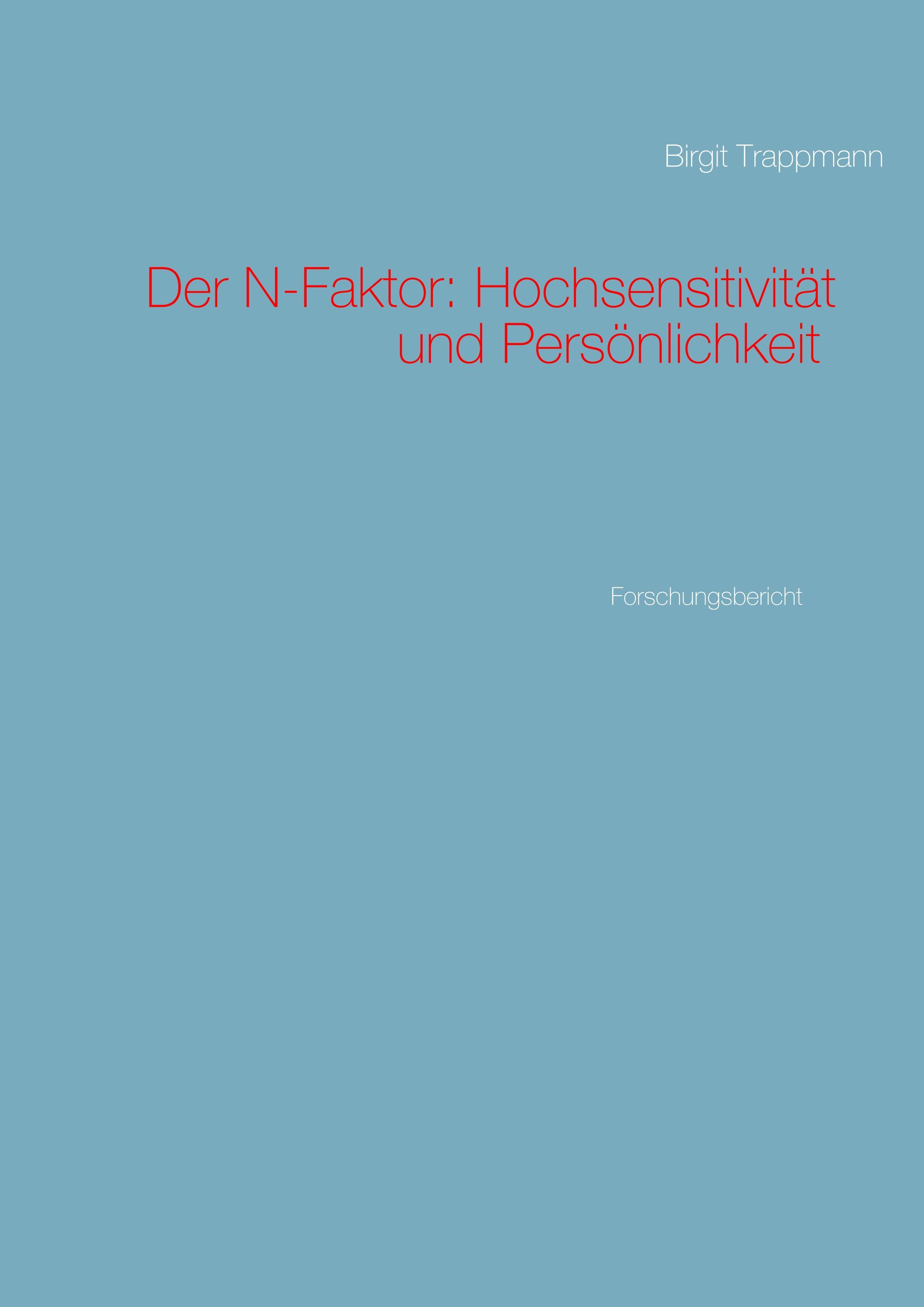 Vorderes Coverbild Der N-Faktor: Hochsensitivität und Persönlichkeit