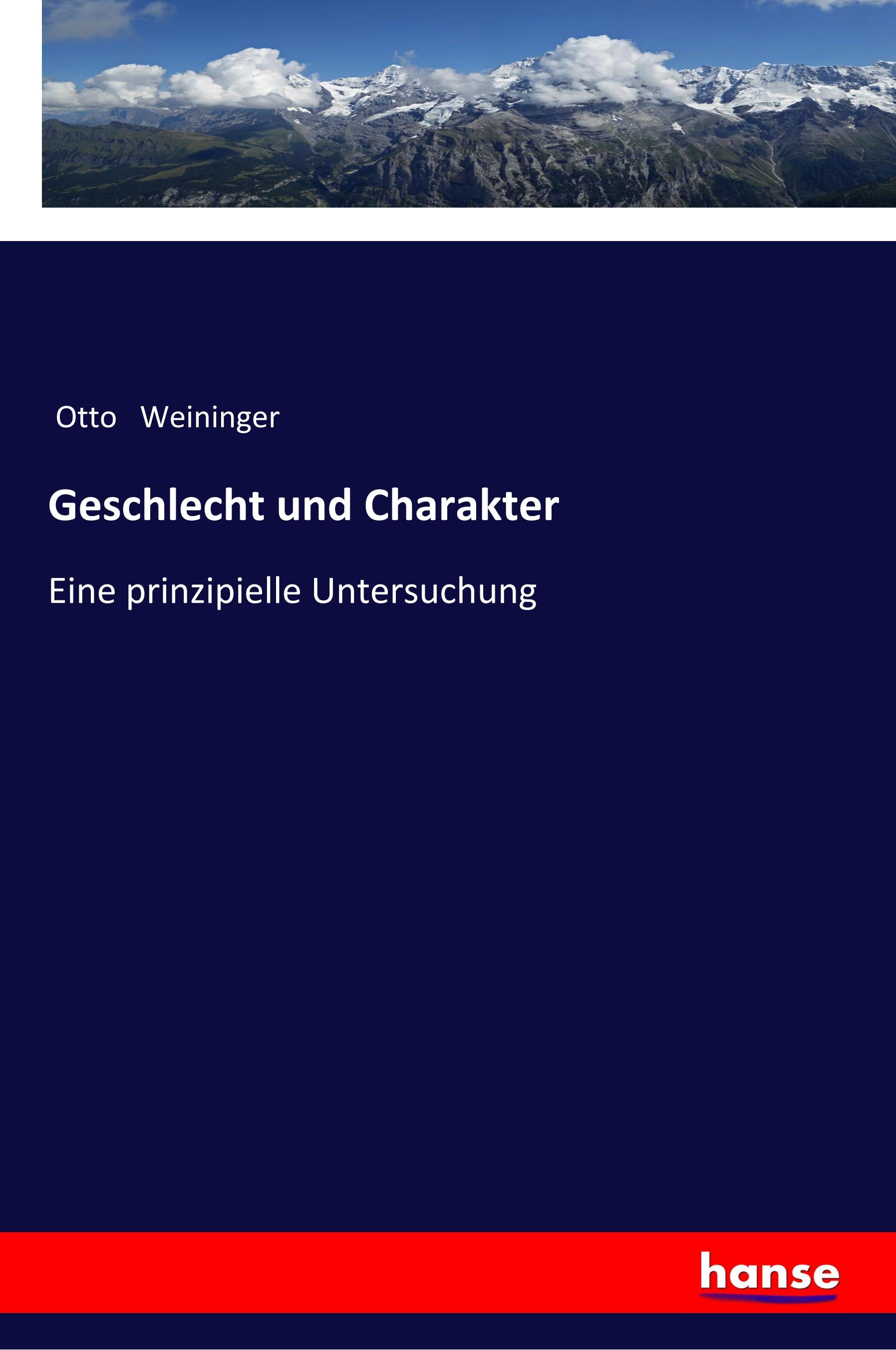 Vorderes Coverbild Geschlecht und Charakter