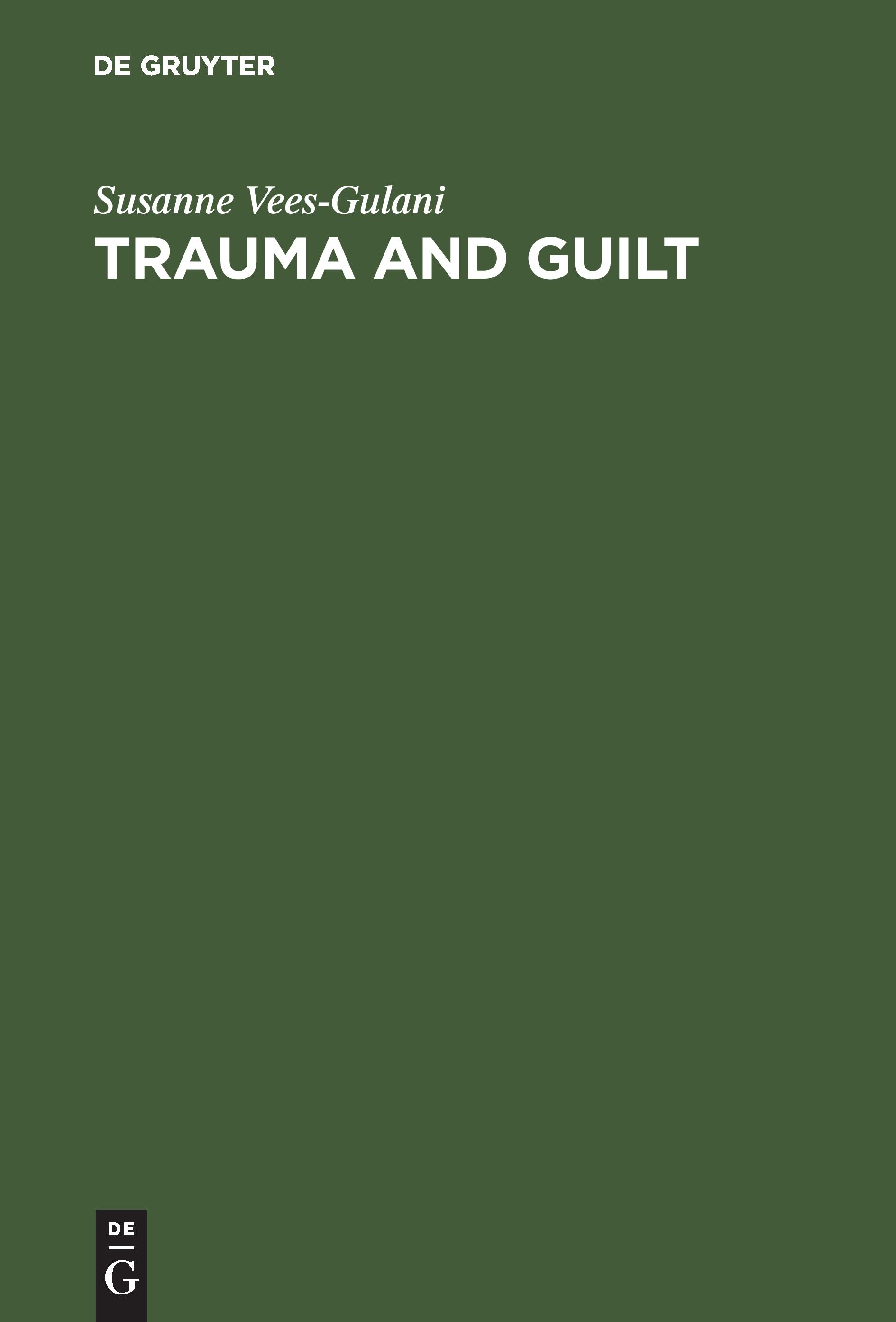 Vorderes Coverbild Trauma and Guilt