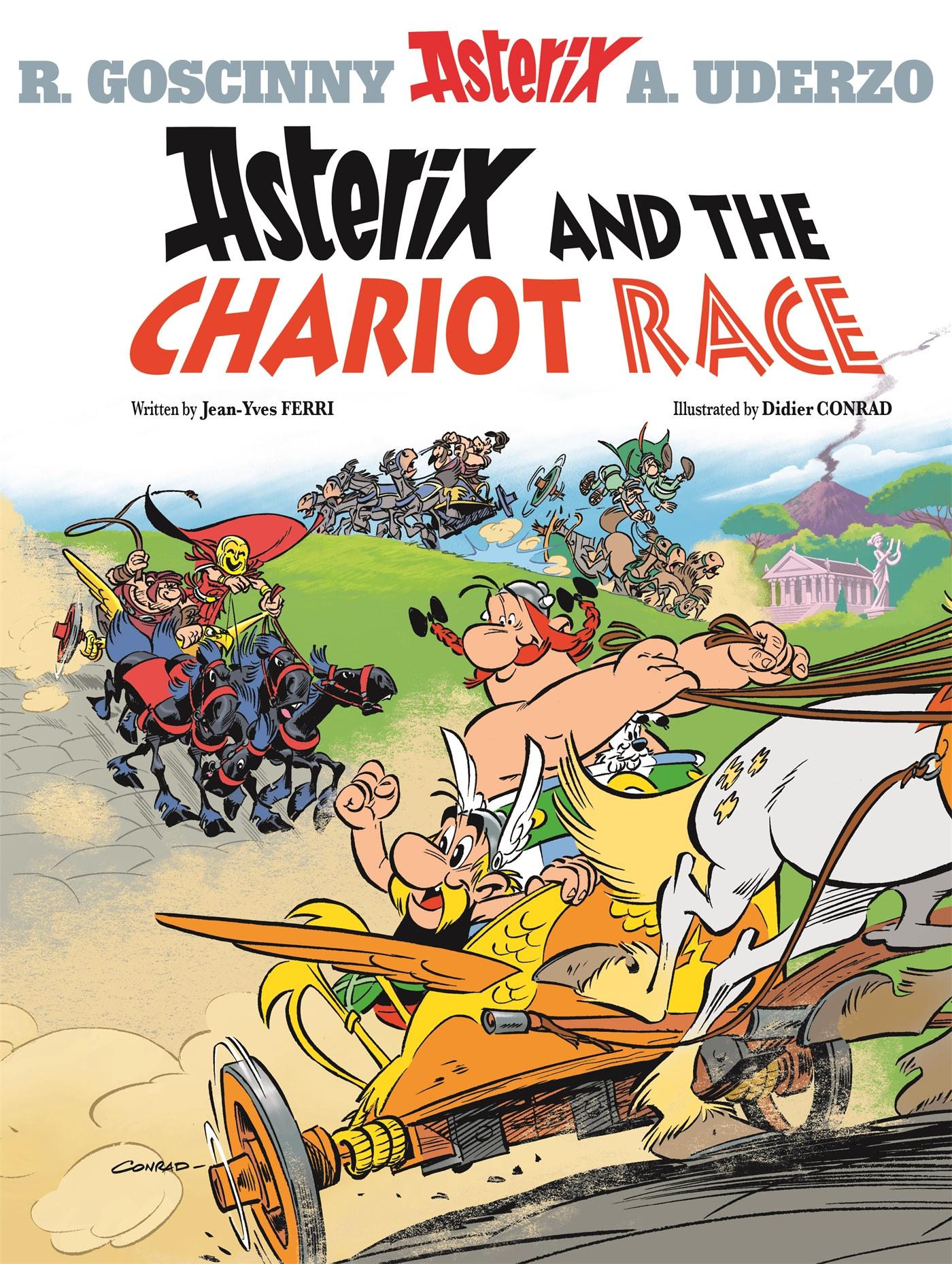 Vorderes Coverbild Asterix 37. Asterix and the Chariot Race