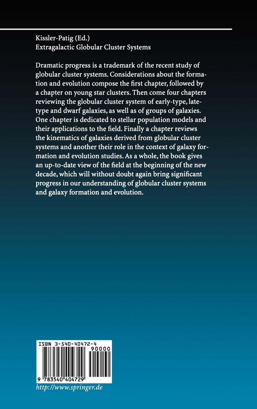 Rückseitencover Extragalactic Globular Cluster Systems