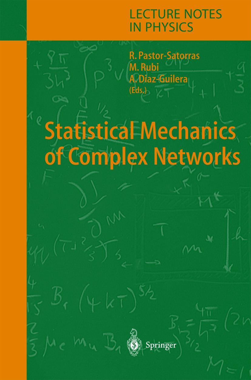 Vorderes Coverbild Statistical Mechanics of Complex Networks
