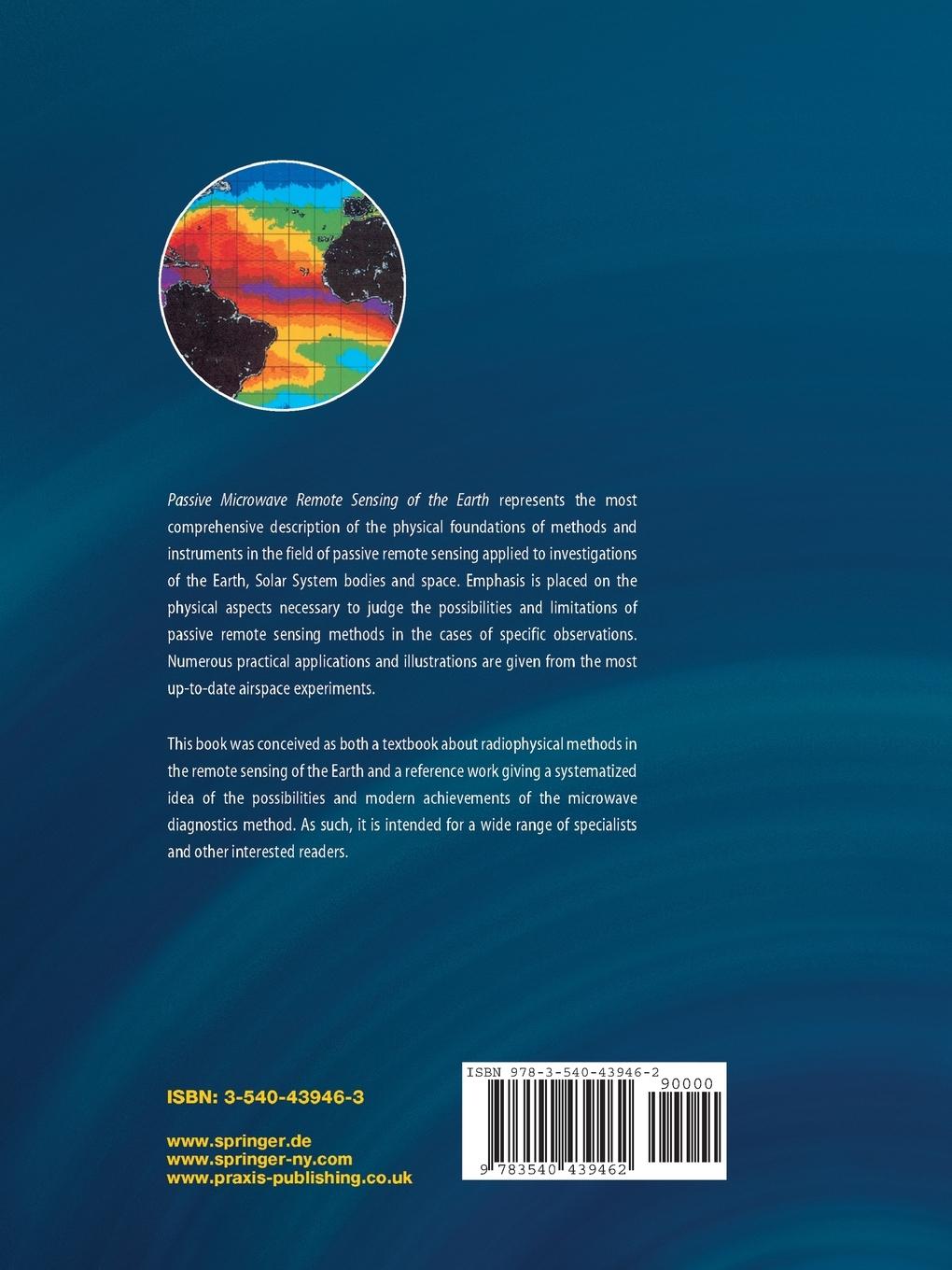 Rückseitencover Passive Microwave Remote Sensing of the Earth