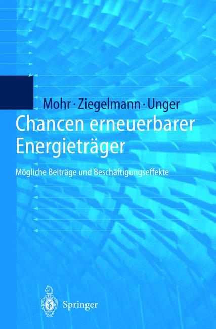 Vorderes Coverbild Chancen erneuerbarer Energieträger