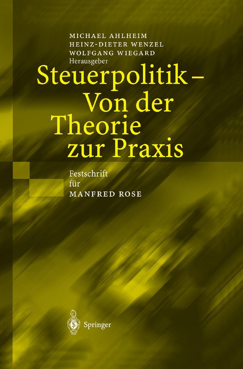 Vorderes Coverbild Steuerpolitik - Von der Theorie zur Praxis