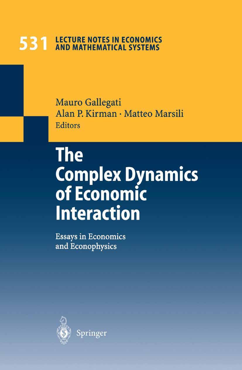 Vorderes Coverbild The Complex Dynamics of Economic Interaction