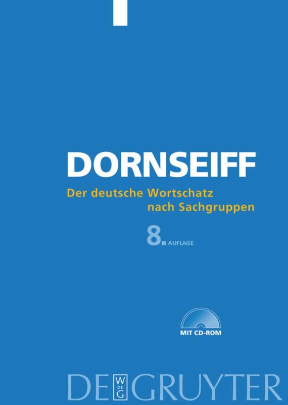 Vorderes Coverbild Der deutsche Wortschatz nach Sachgruppen