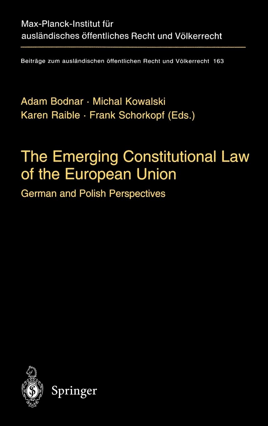 Vorderes Coverbild The Emerging Constitutional Law of the European Union