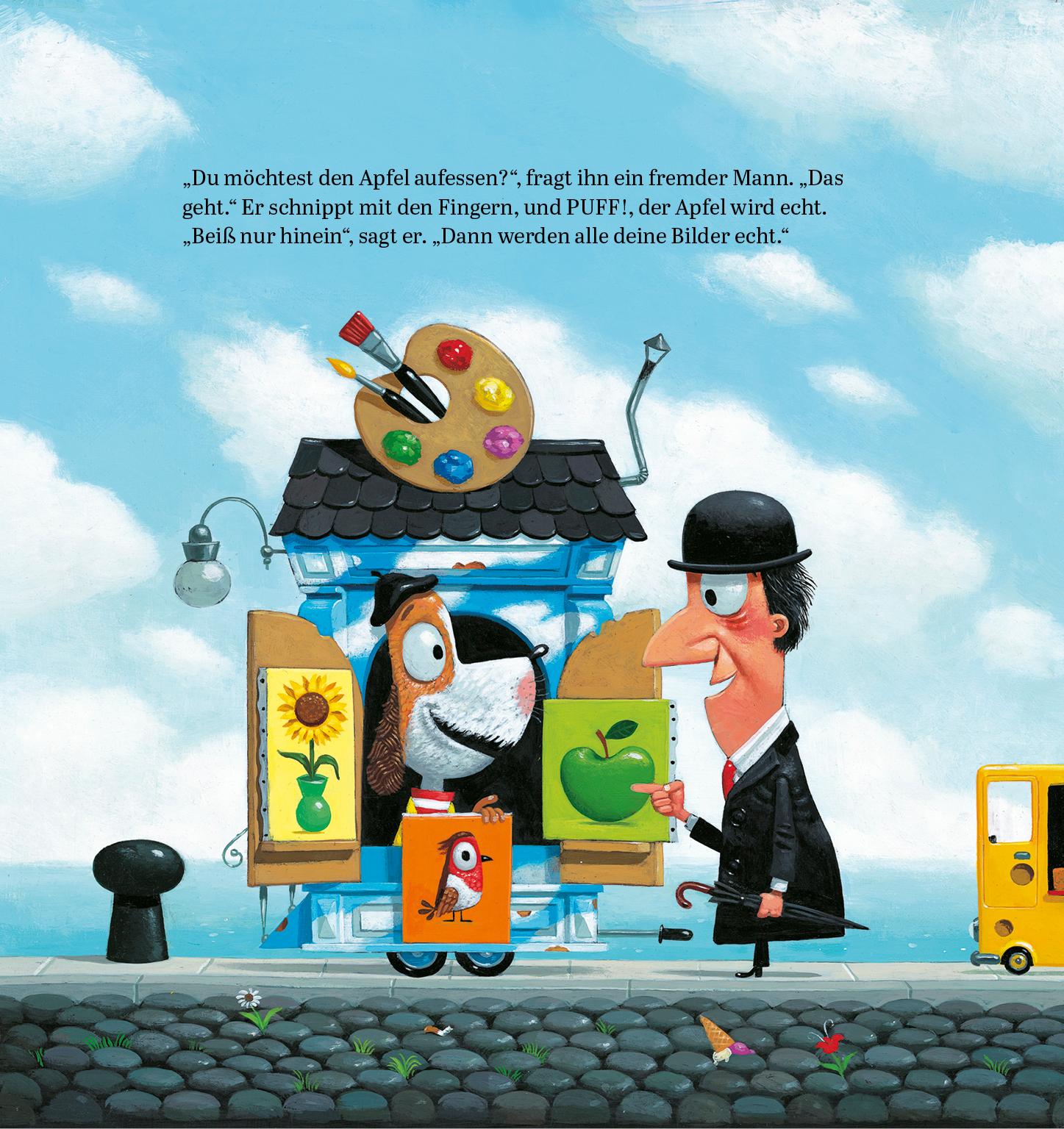 Beispielinhalt (Bild) Was Herr René so alles malt