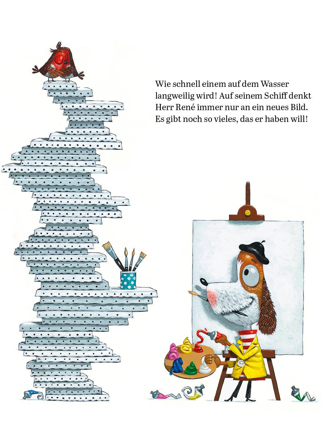 Beispielinhalt (Bild) Was Herr René so alles malt