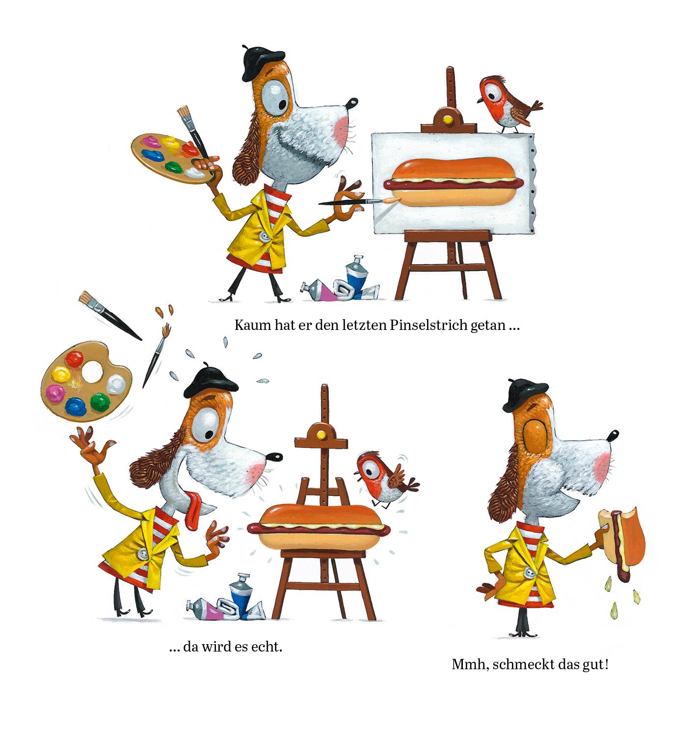 Beispielinhalt (Bild) Was Herr René so alles malt