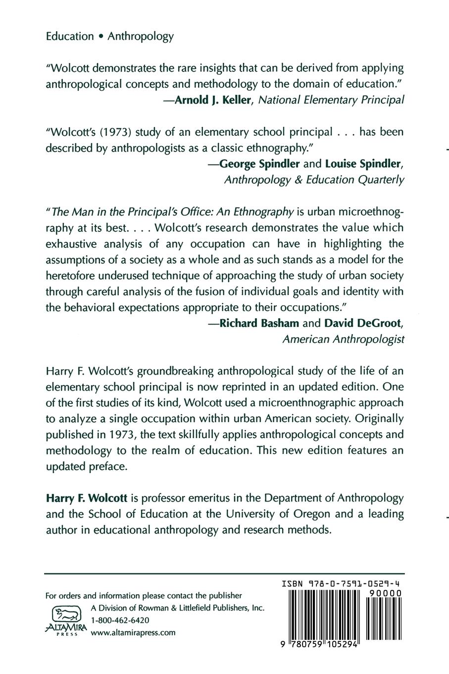 Rückseitencover Man in the Principal's Office