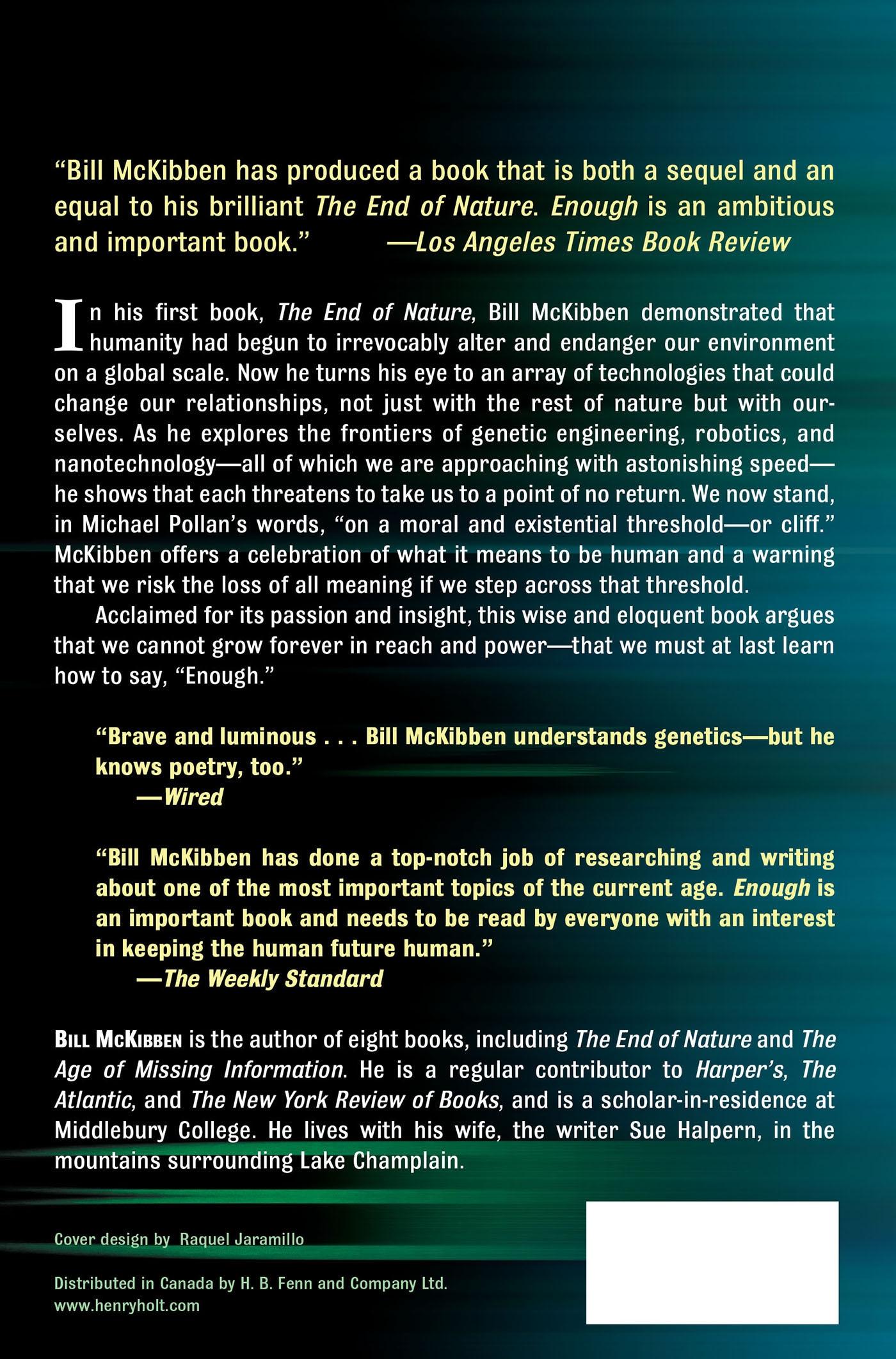 Rückseitencover Enough