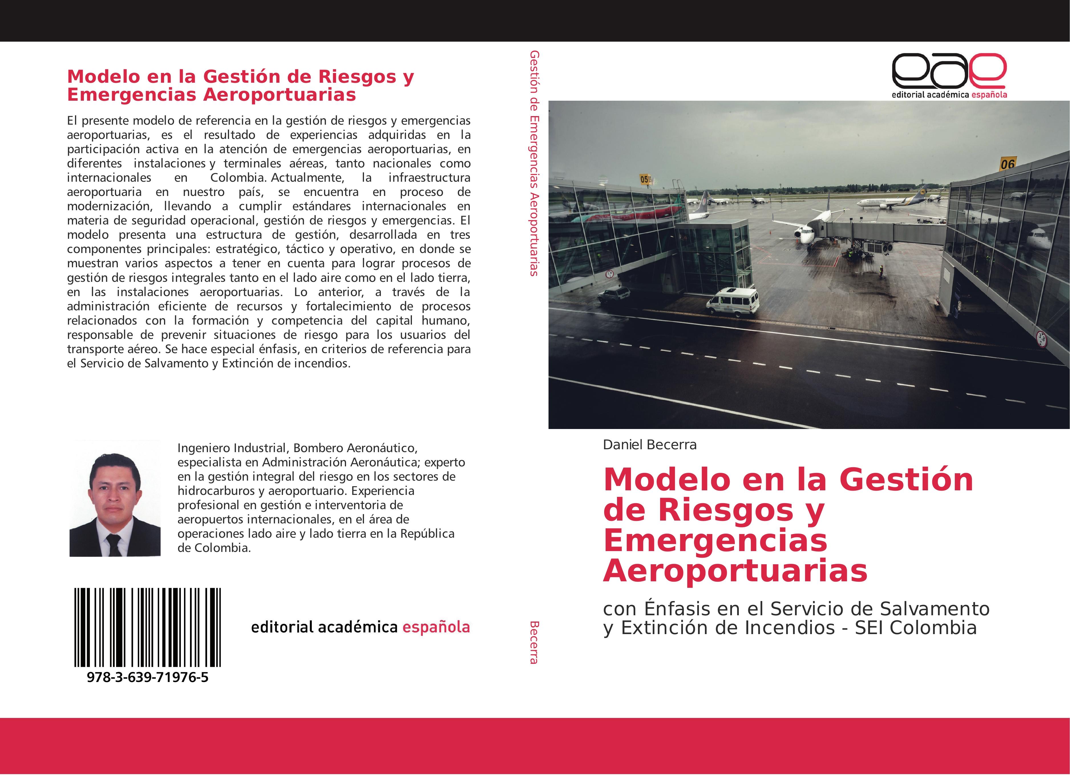 Vorderes Coverbild Modelo en la Gestión de Riesgos y Emergencias Aeroportuarias