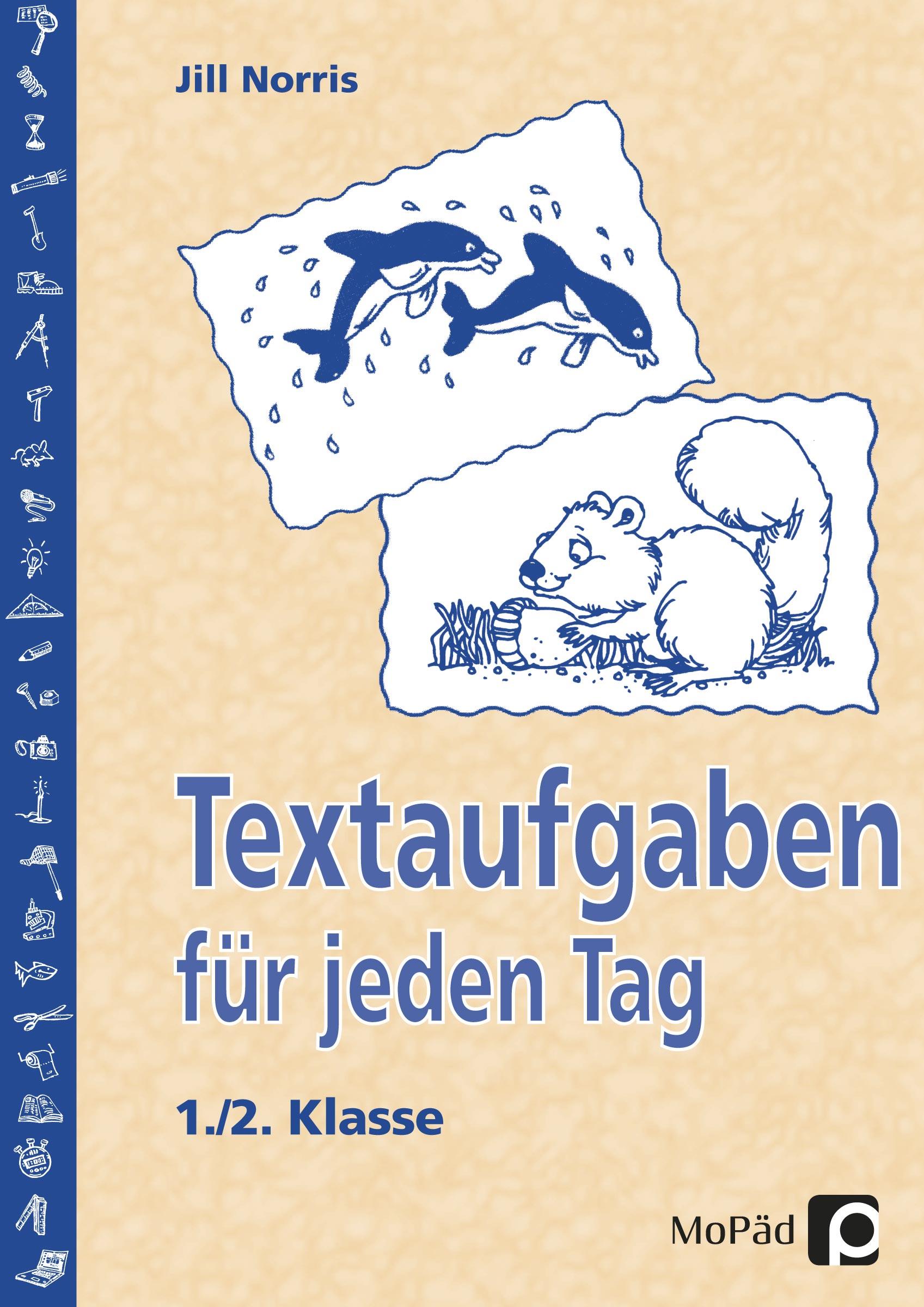 Vorderes Coverbild Textaufgaben für jeden Tag - 1./2. Klasse