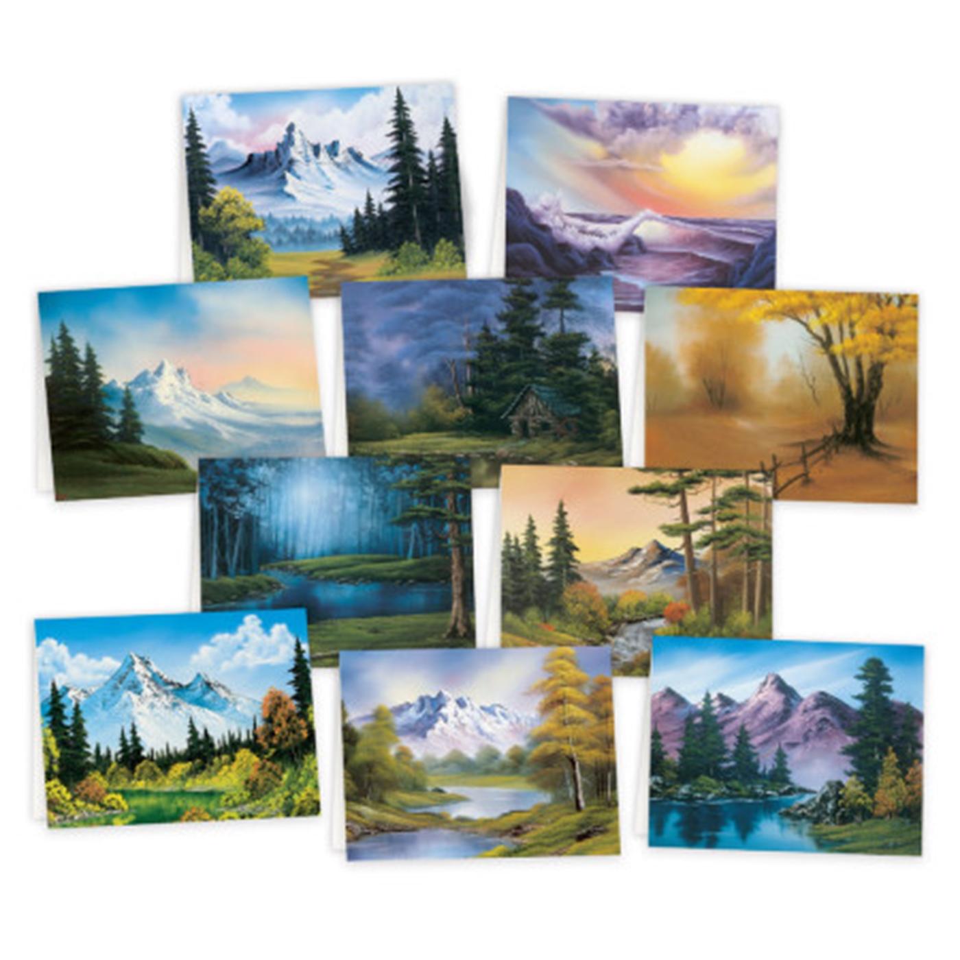 Vorderes Coverbild Bob Ross Notecards