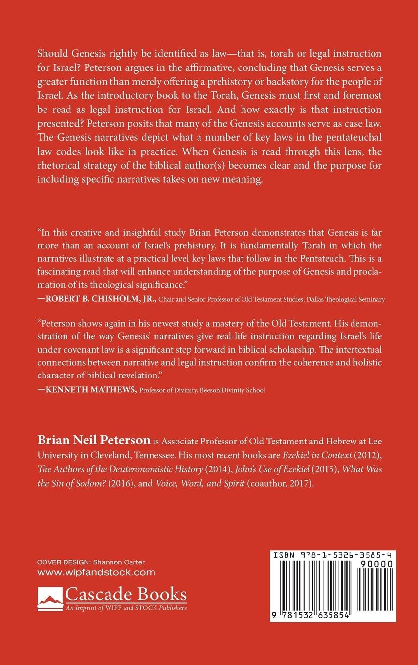 Rückseitencover Genesis as Torah