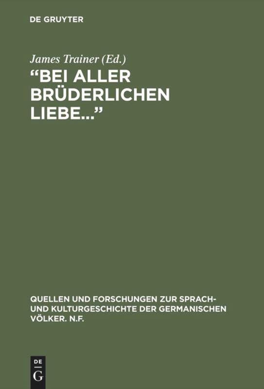 Vorderes Coverbild "Bei aller brüderlichen Liebe..."