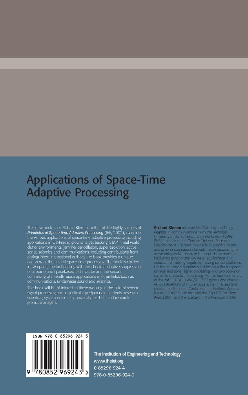Rückseitencover Applications of Space-Time Adaptive Processing