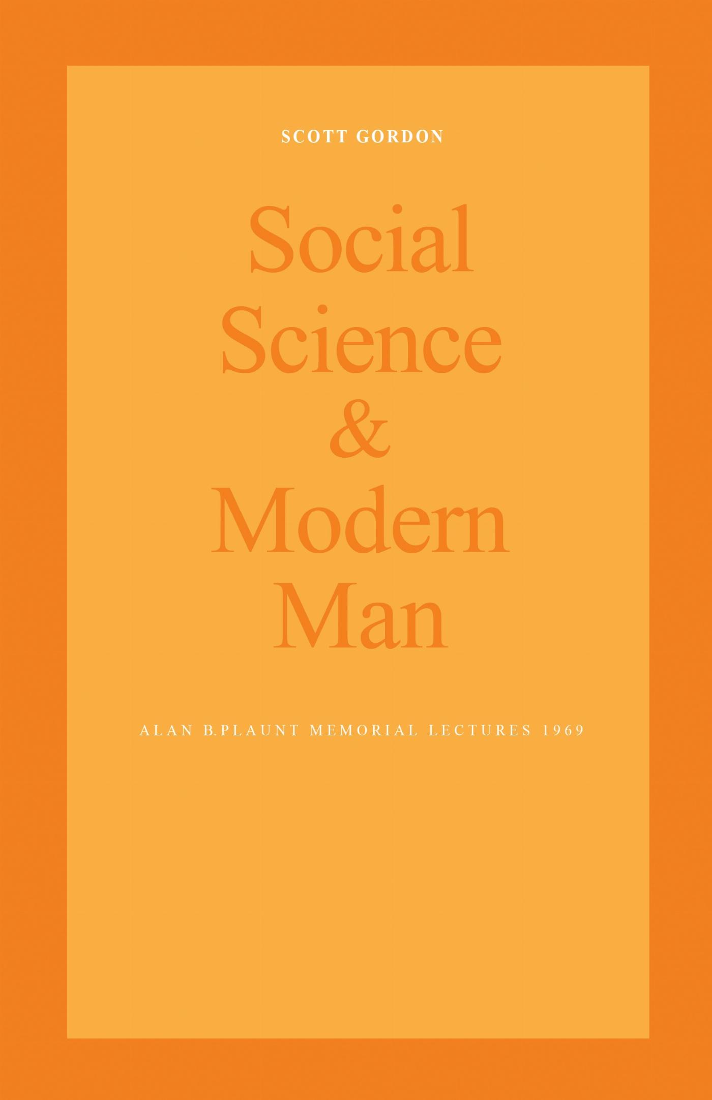 Vorderes Coverbild Social Science and Modern Man
