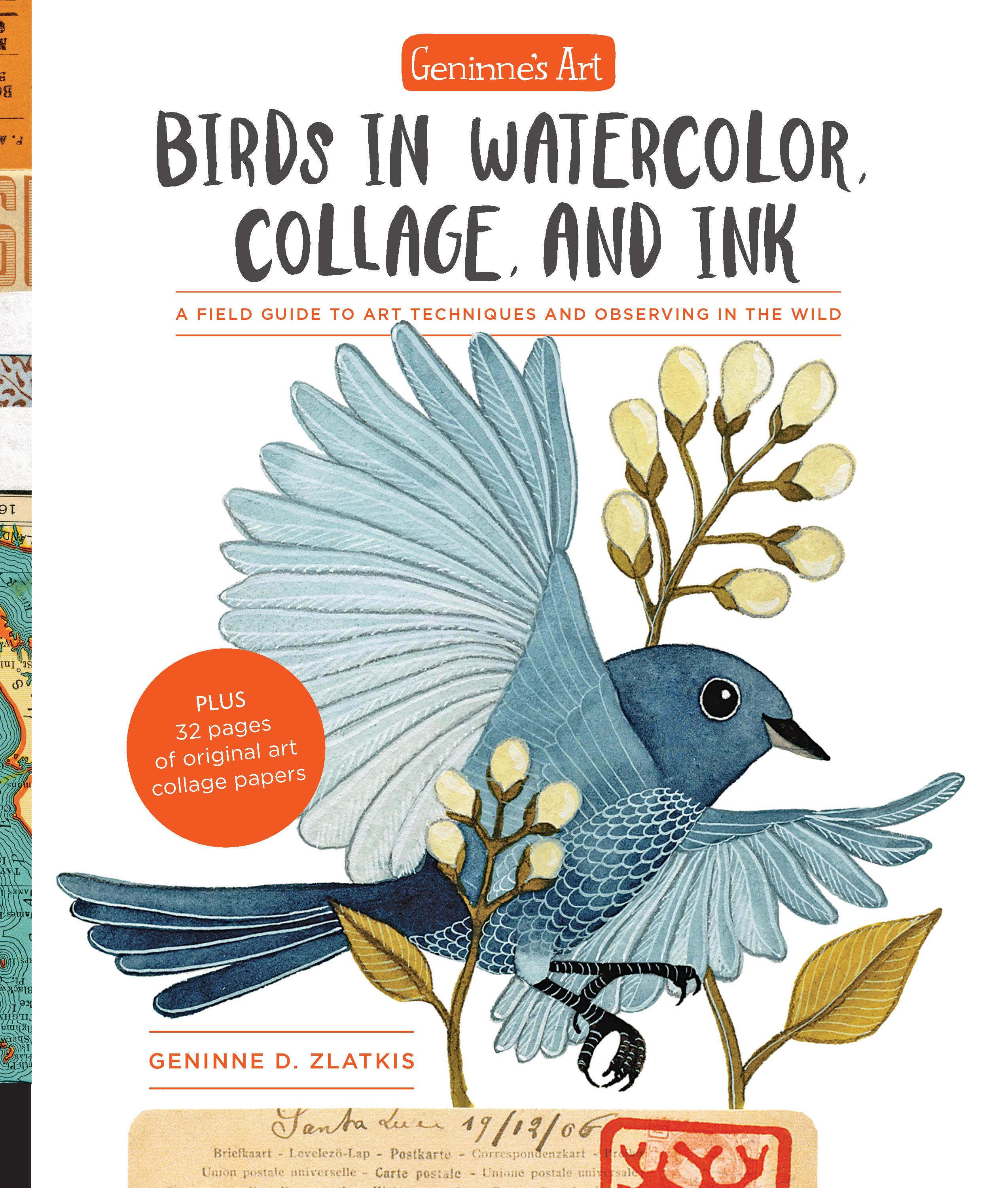 Vorderes Coverbild Geninne's Art: Birds in Watercolor, Collage, and Ink