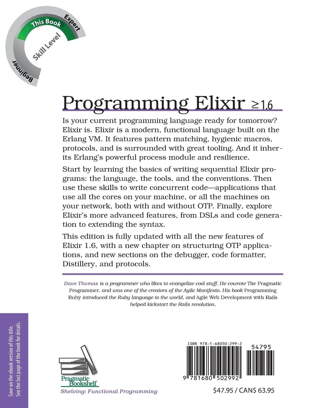 Rückseitencover Programming Elixir >= 1.6