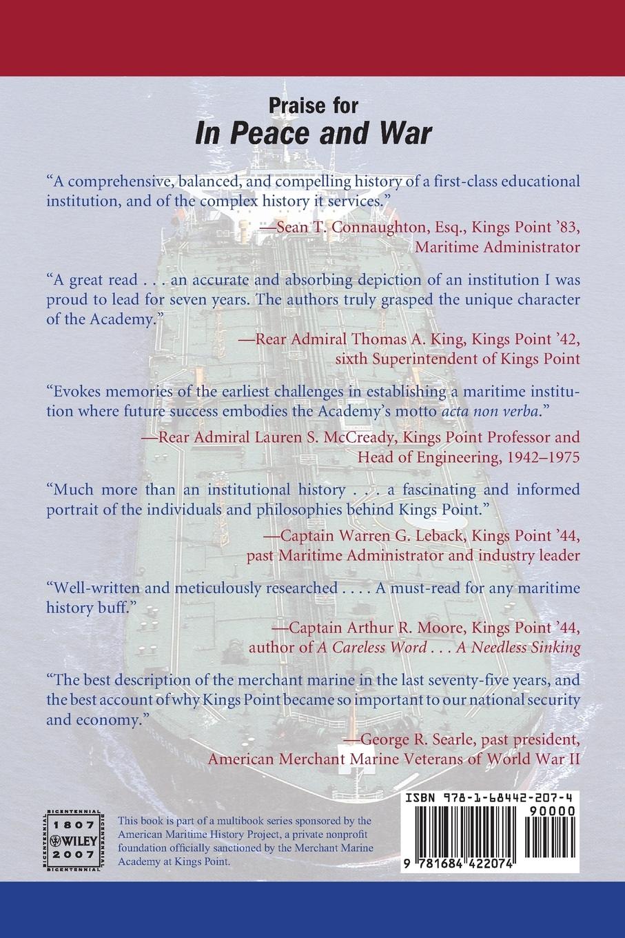 Rückseitencover In Peace and War