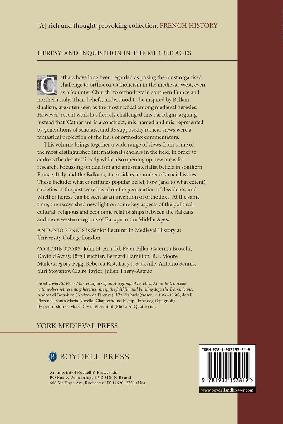 Rückseitencover Cathars in Question