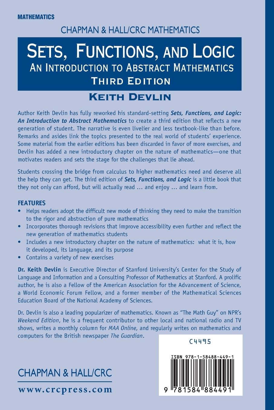 Rückseitencover Sets, Functions, and Logic