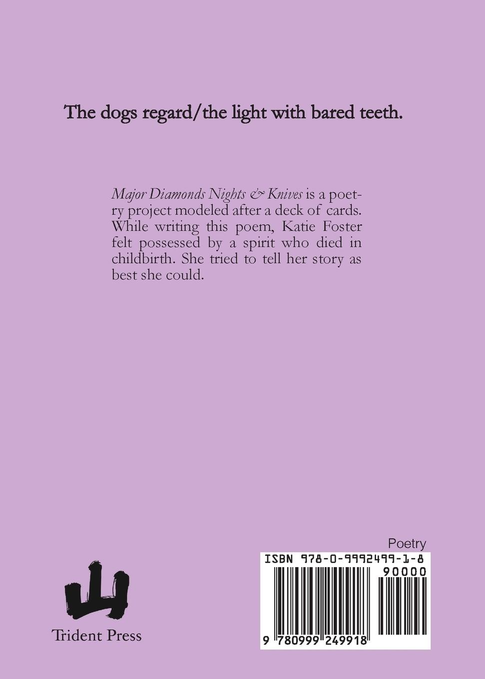 Rückseitencover Major Diamonds Nights & Knives