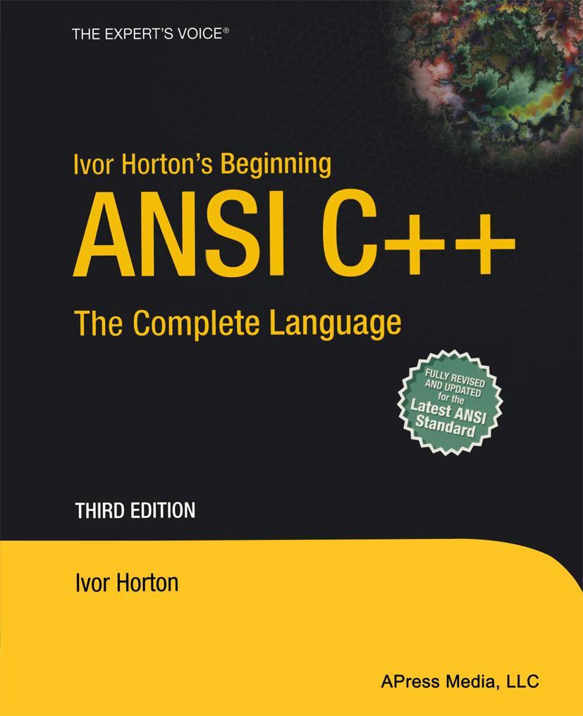 Vorderes Coverbild Ivor Horton's Beginning ANSI C++