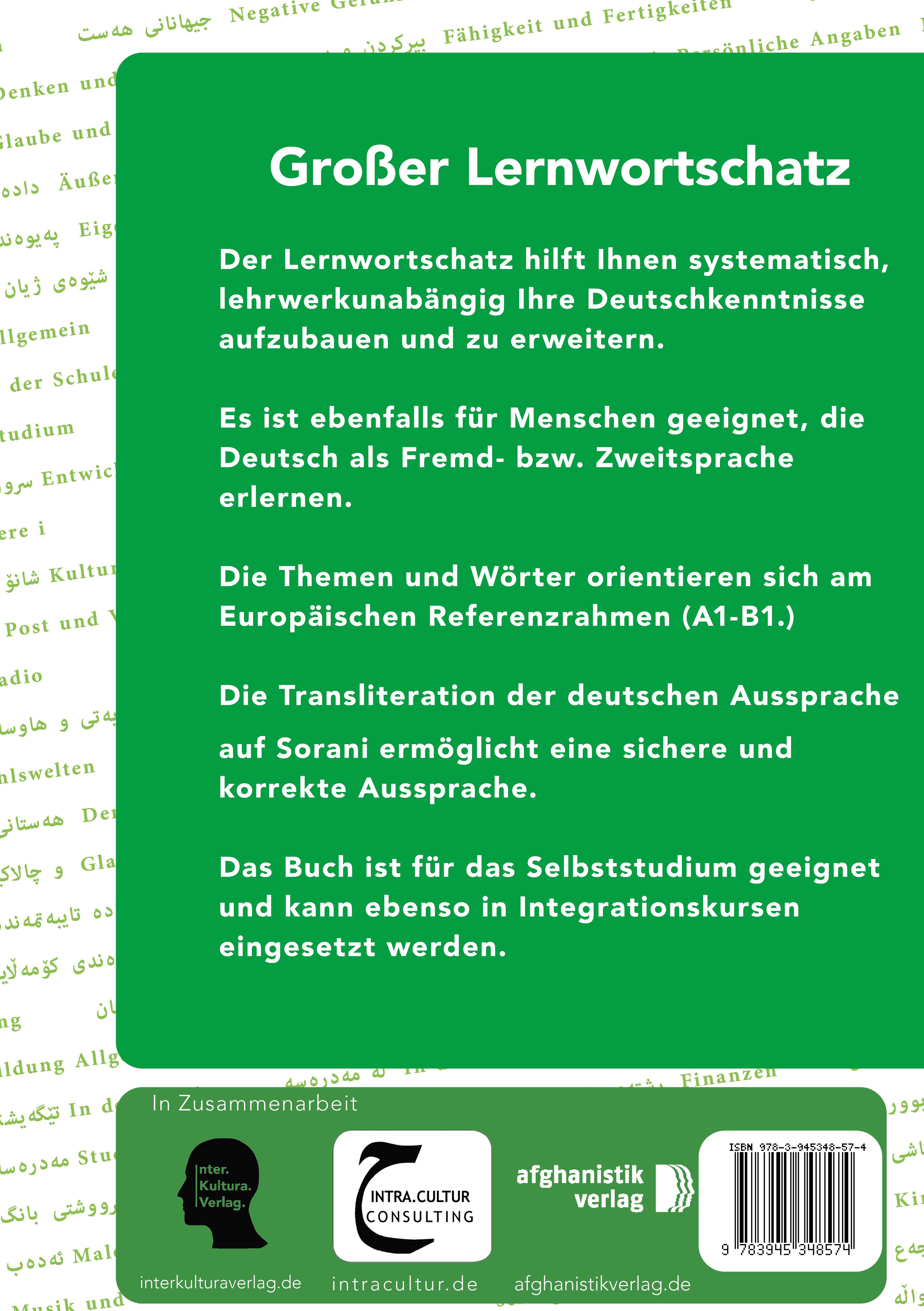 Rückseitencover Großer Lernwortschatz Deutsch-Kurdisch Sorani
