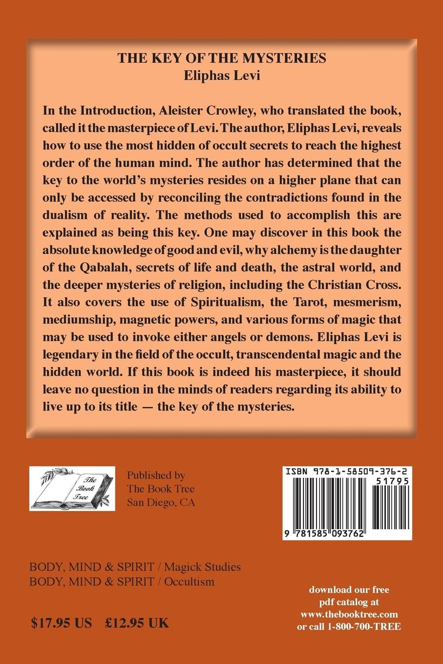 Rückseitencover The Key of the Mysteries