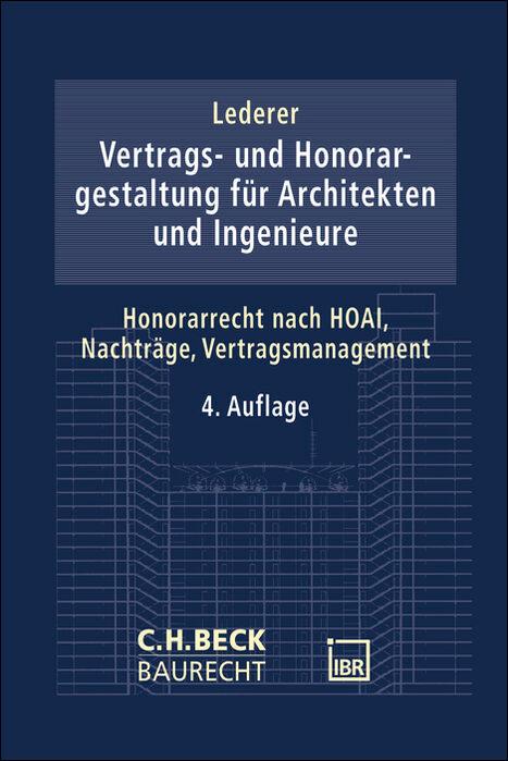 Vorderes Coverbild Vertrags- und Honorargestaltung bei Architekten- und Ingenieurleistungen