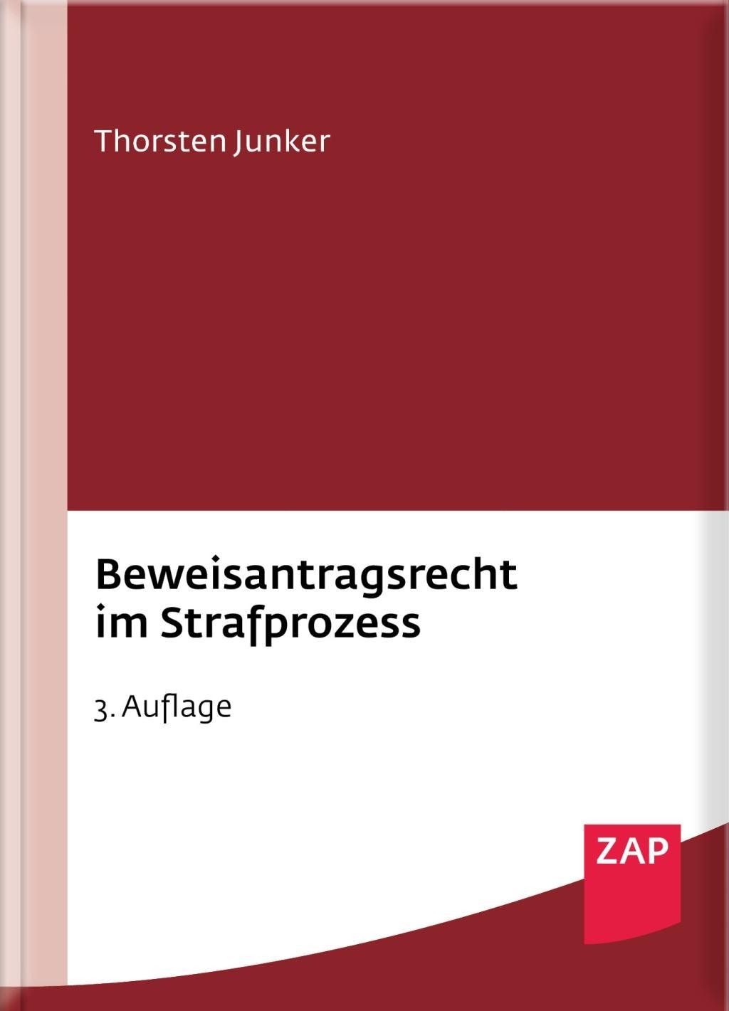 Vorderes Coverbild Beweisantragsrecht im Strafprozess