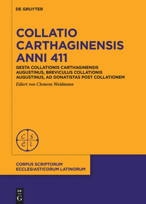 Vorderes Coverbild Collatio Carthaginensis anni 411