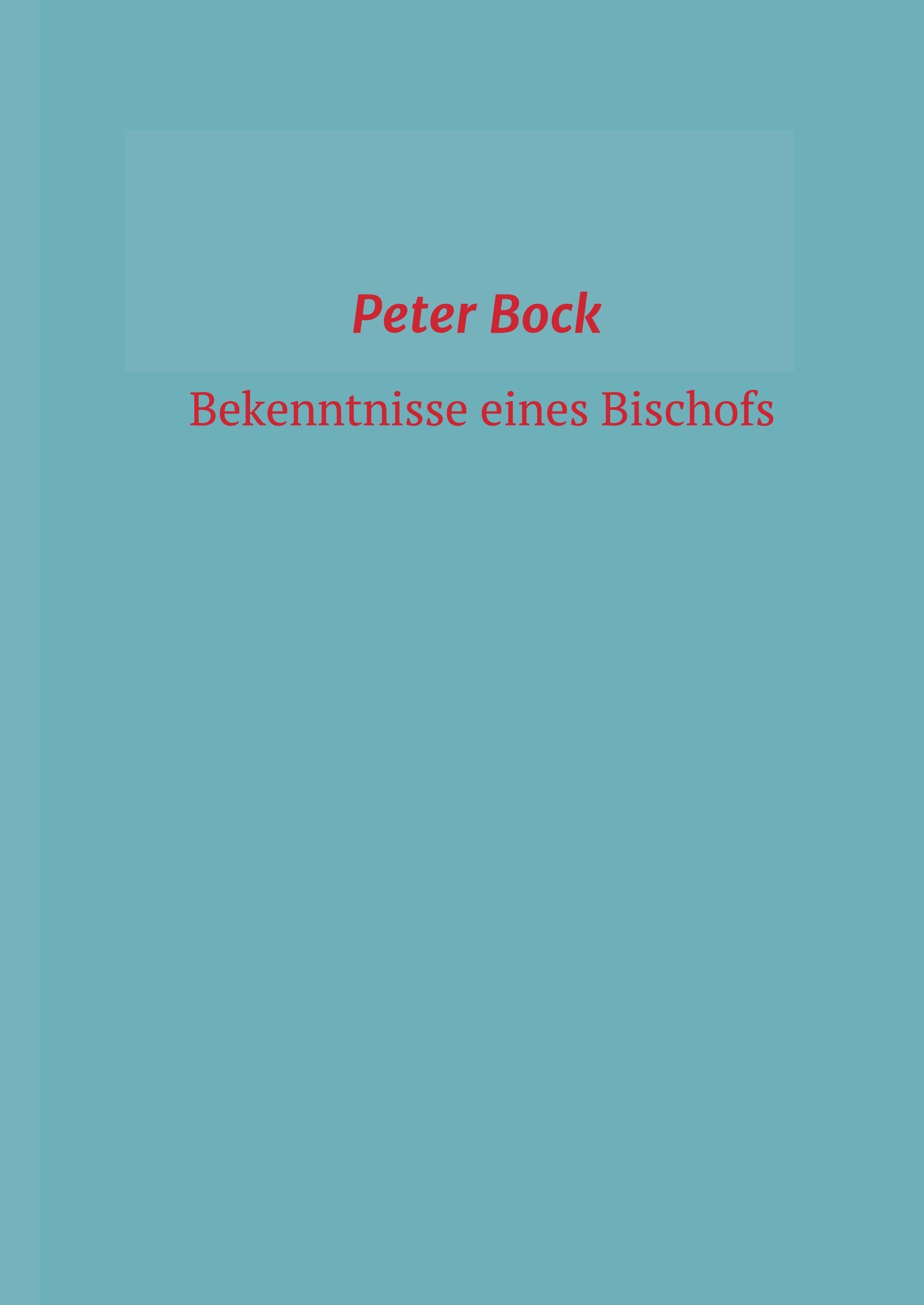 Vorderes Coverbild Bekenntnisse eines Bischofs