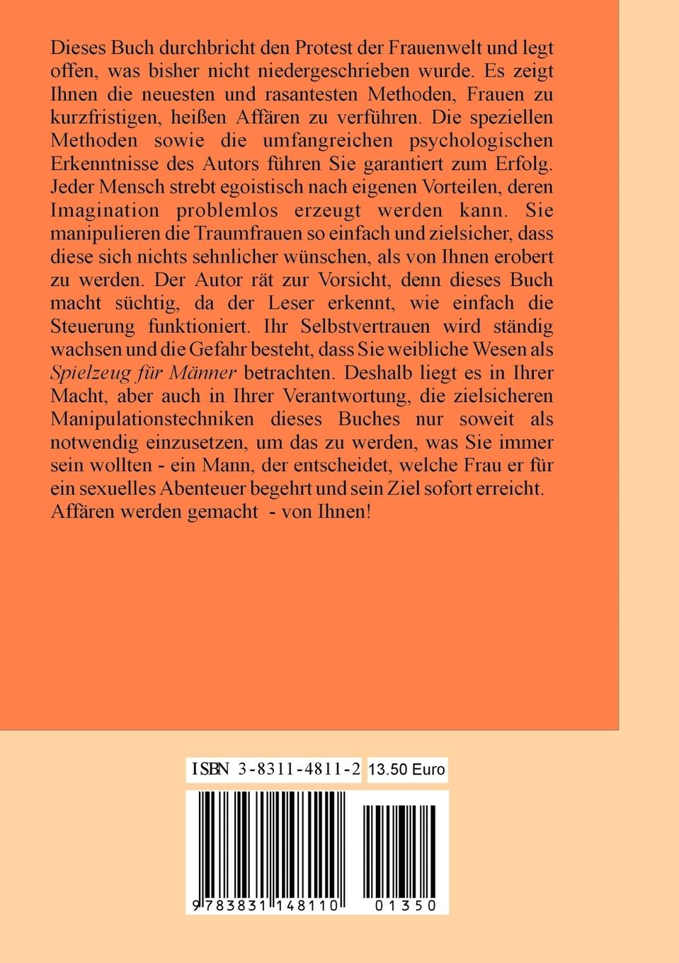 Rückseitencover Hasenjagd - Frauen manipulieren und verführen