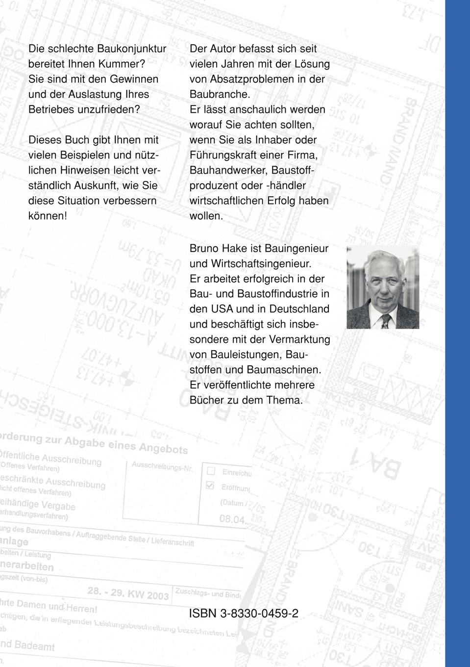Rückseitencover Erfolgreiche Akquisition in der Bauwirtschaft