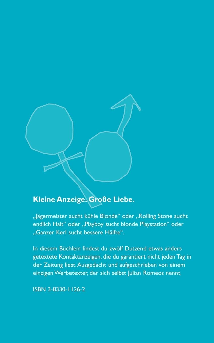 Rückseitencover Jägermeister sucht kühle Blonde