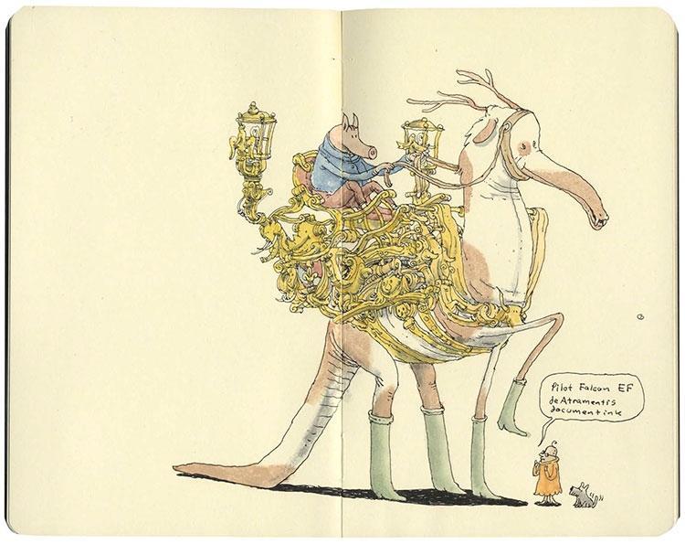 Beispielinhalt (Bild) The Art of the Sketchbook