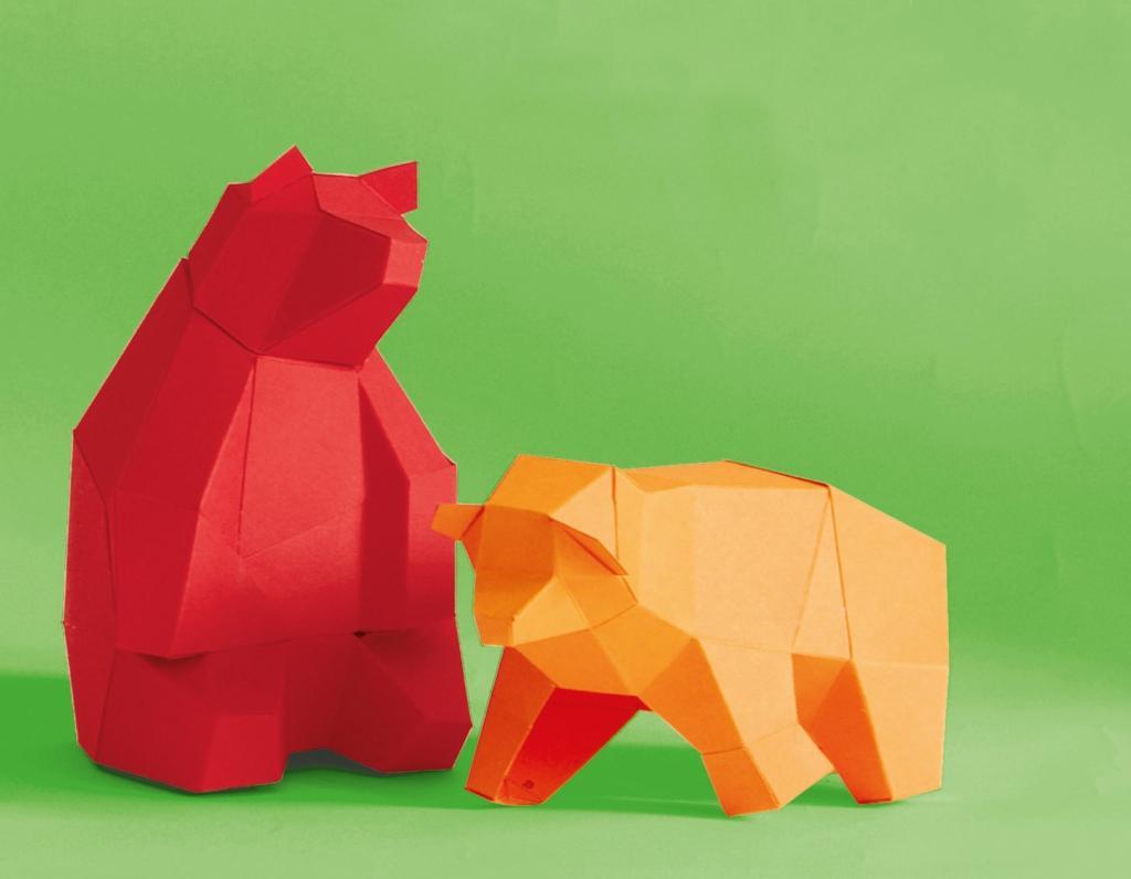 Beispielinhalt (Bild) Paper Animals: Volume 1: Fox, Deer, Meerkat and Bear Family