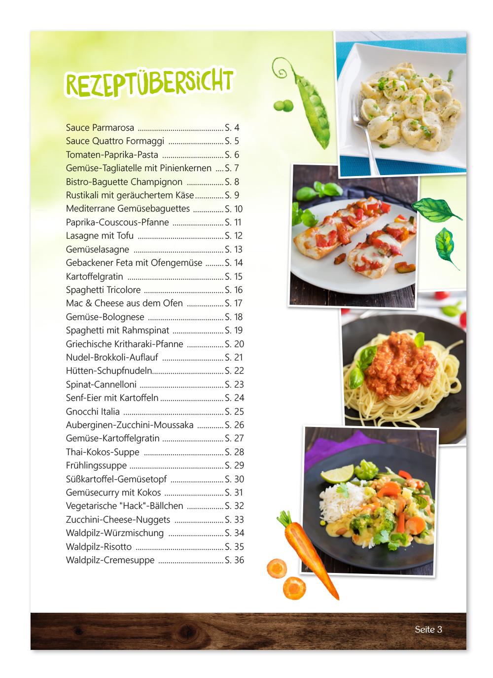 Beispielinhalt (Bild) Mix ohne Fix - VEGGIE!