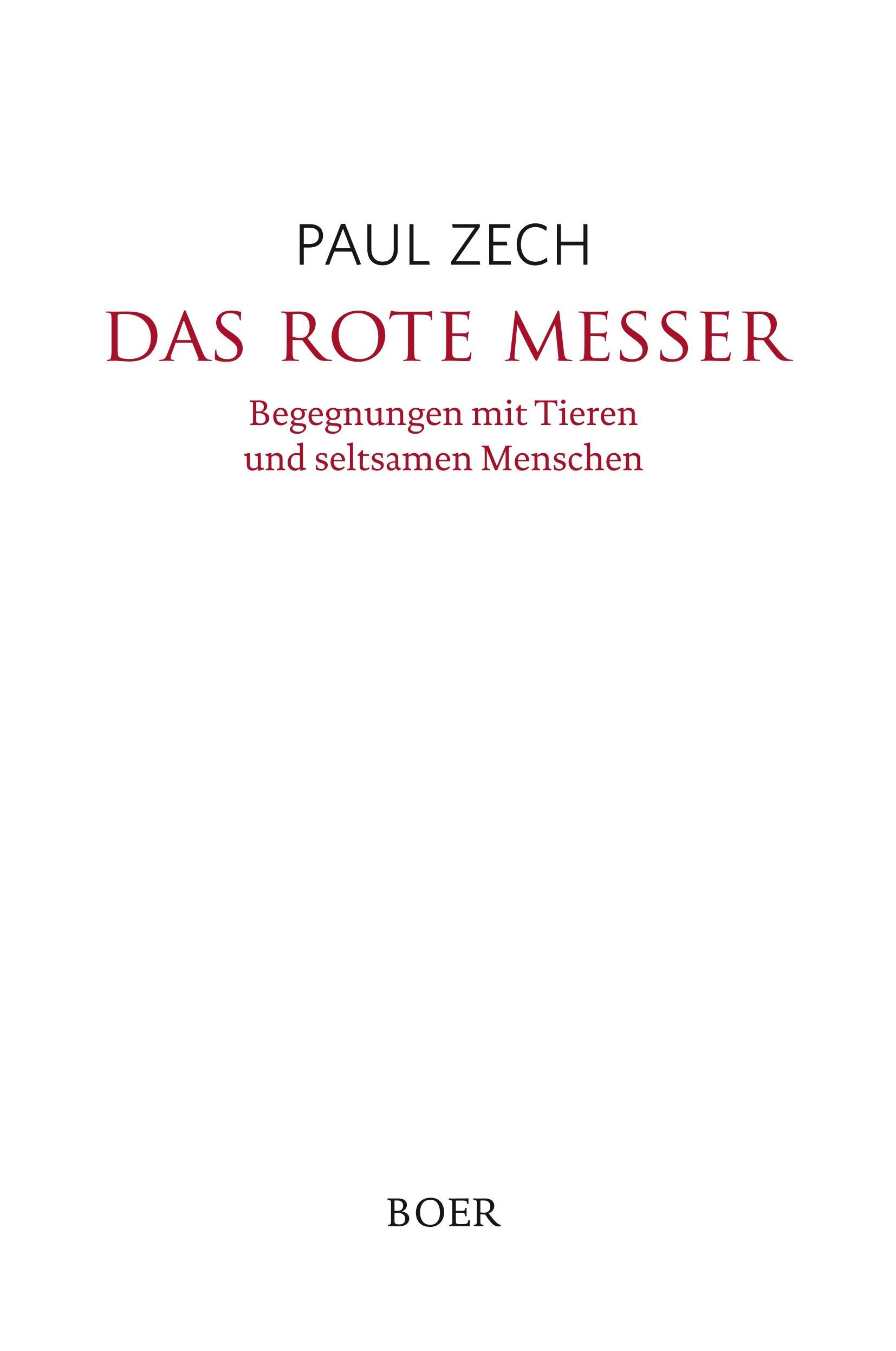 Vorderes Coverbild Das rote Messer