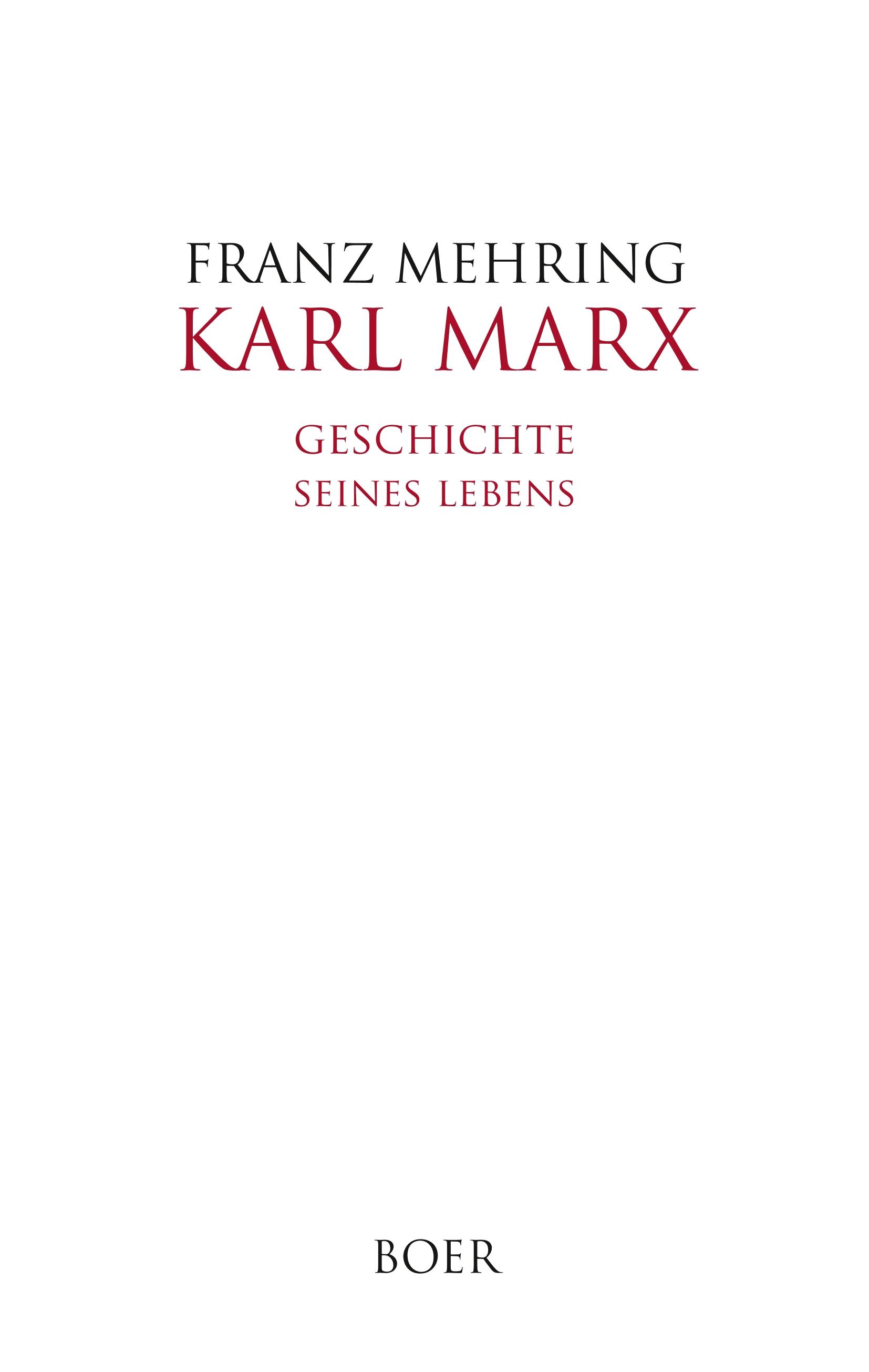 Vorderes Coverbild Karl Marx