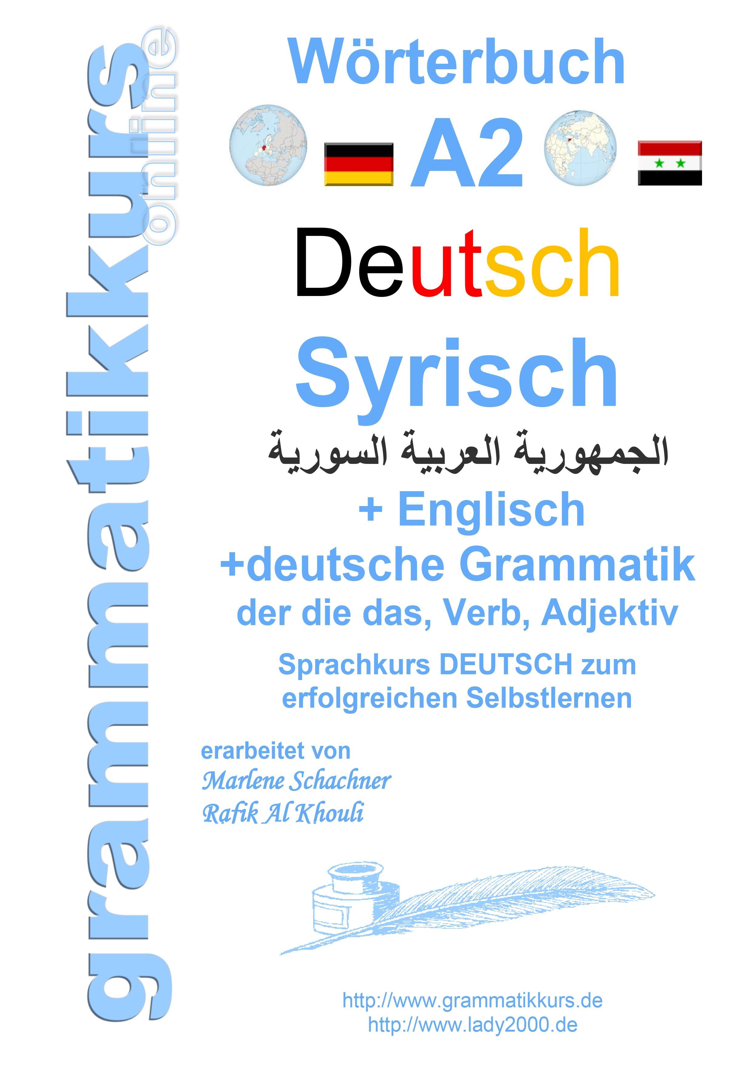Vorderes Coverbild Wörterbuch Deutsch - Syrisch - Englisch A2