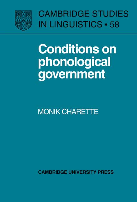 Vorderes Coverbild Conditions on Phonological Government