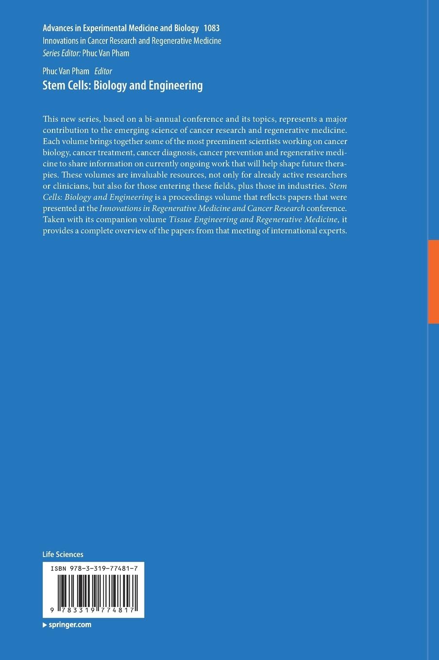 Rückseitencover Stem Cells: Biology and Engineering