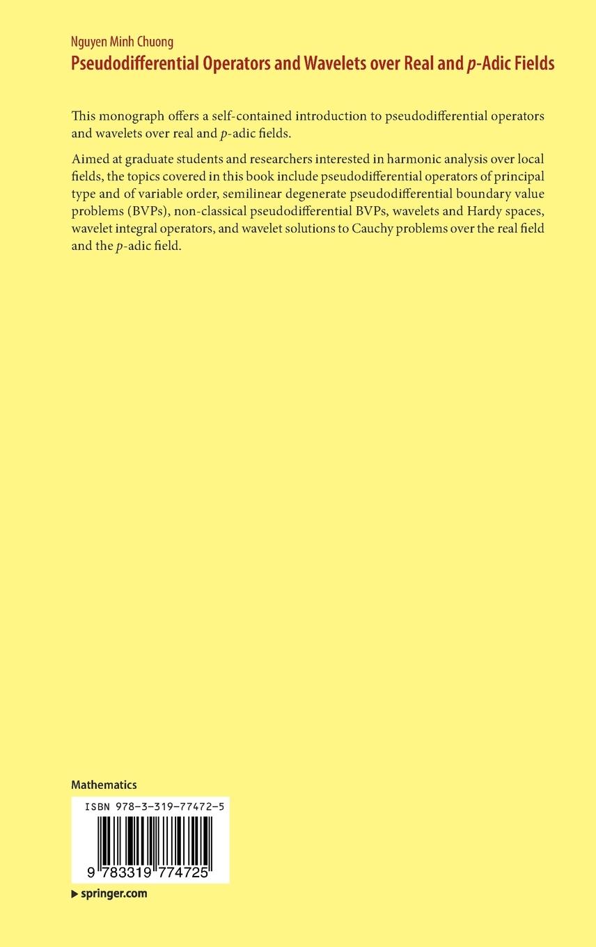 Rückseitencover Pseudodifferential Operators and Wavelets over Real and p-adic Fields