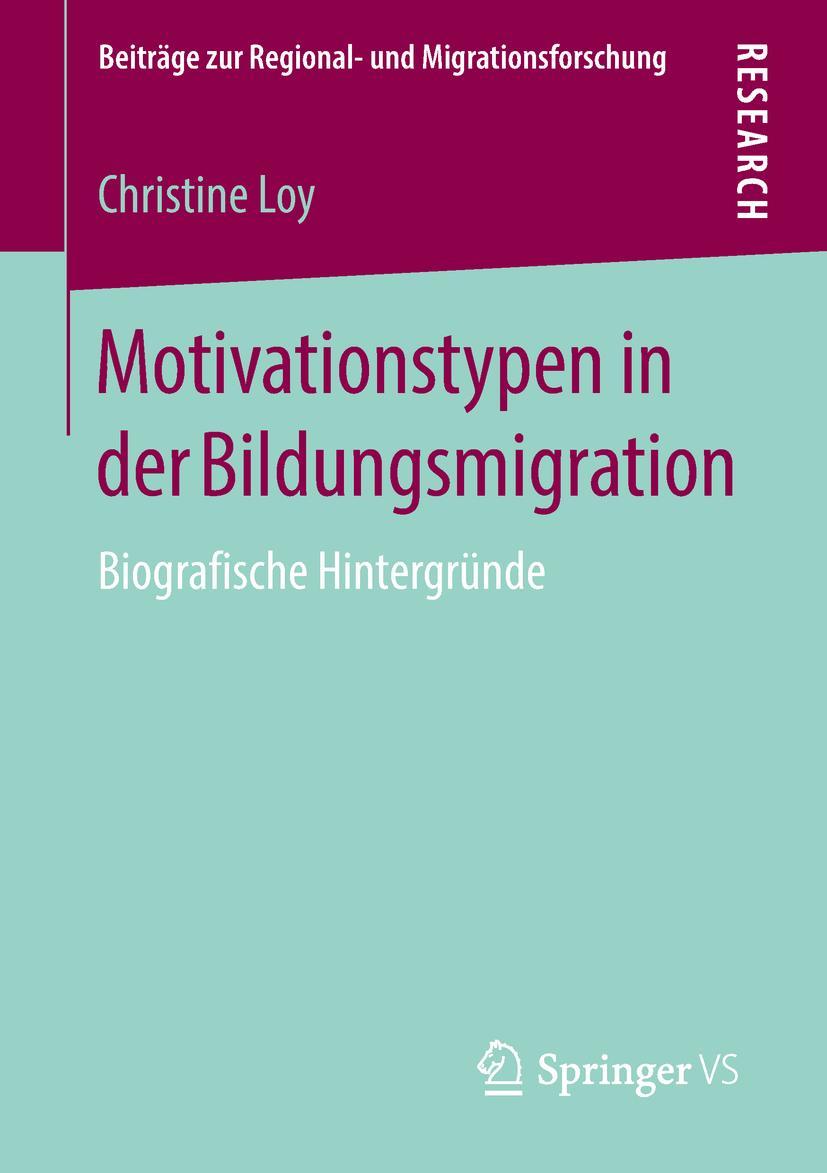 Vorderes Coverbild Motivationstypen in der Bildungsmigration